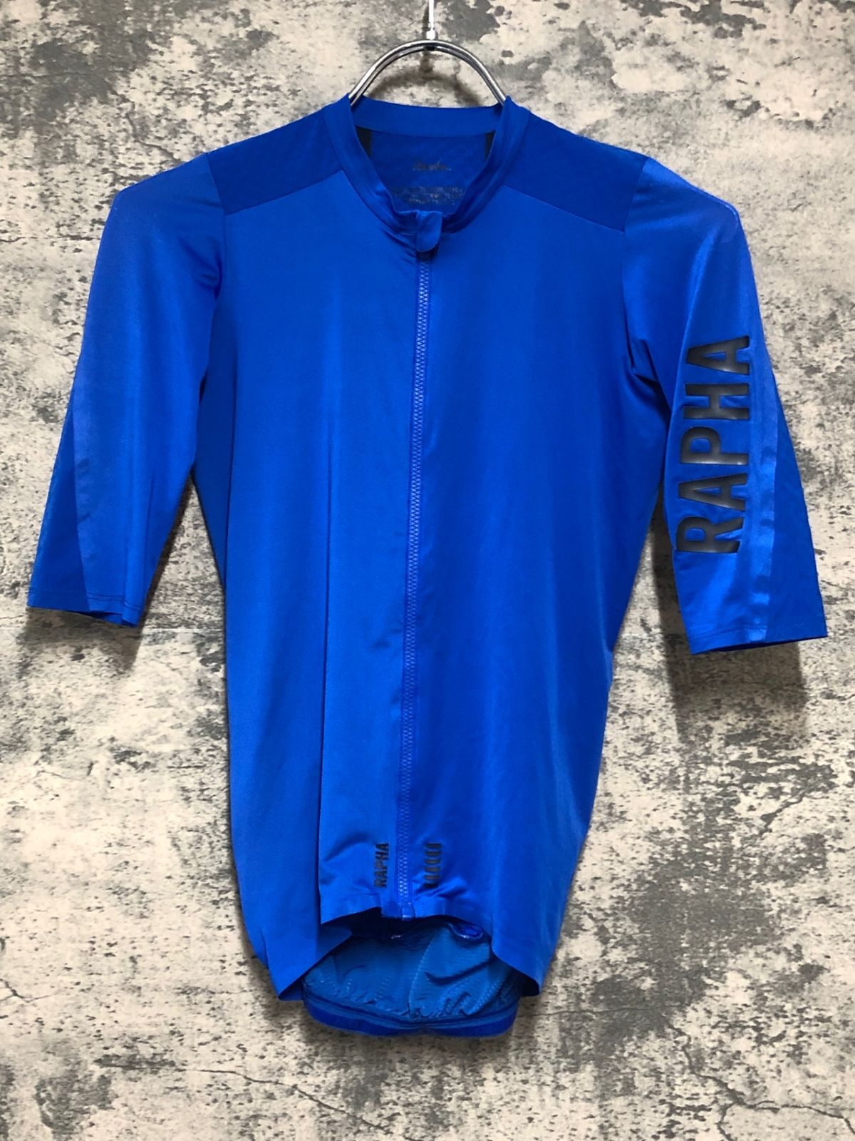 KE084 ラファ Rapha PRO TEAM AERO JERSEY 半袖 サイクルジャージ 青 XS