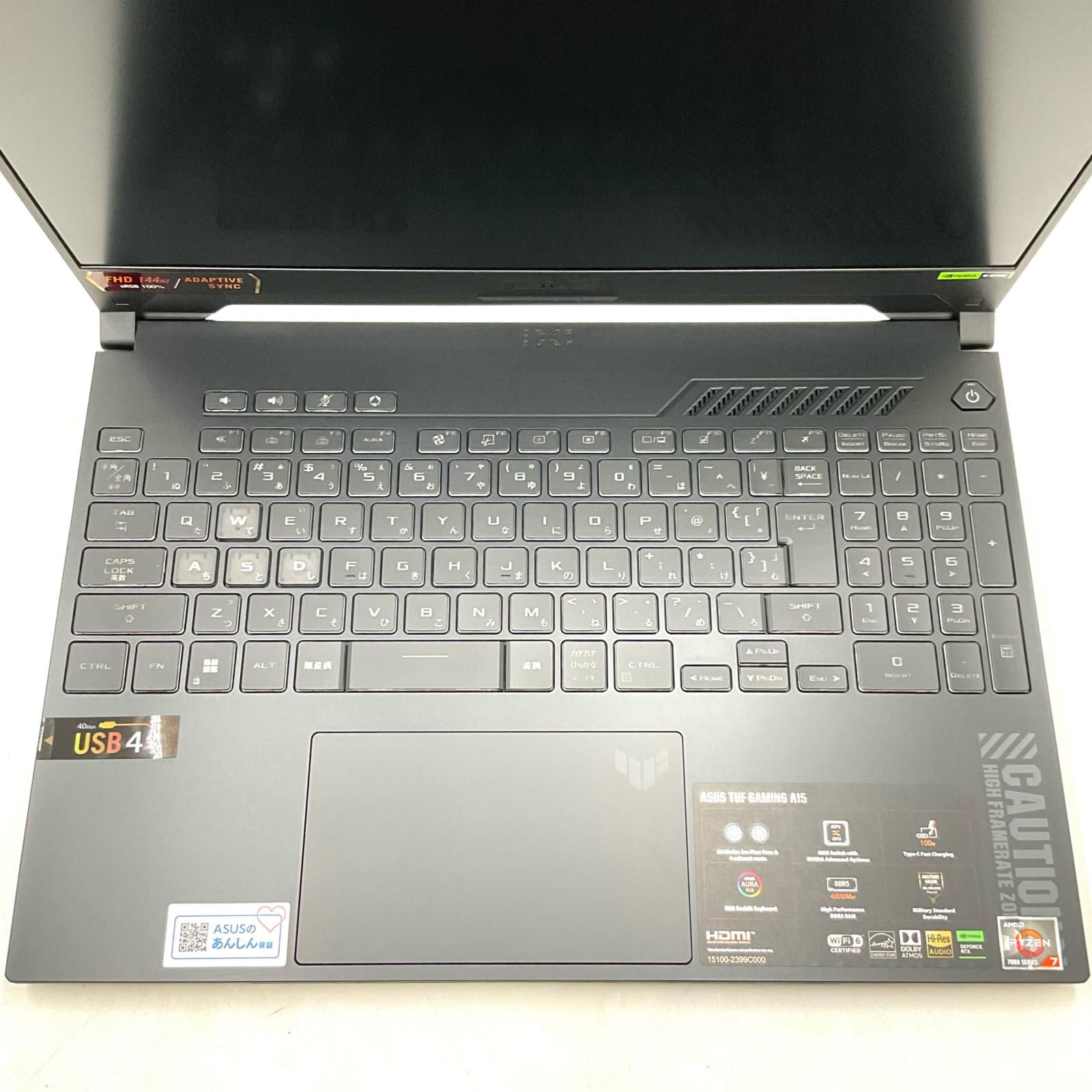 ASUS TUF Gaming A15 RTX4060 Ryzen7 16GB 512GB - メルカリ