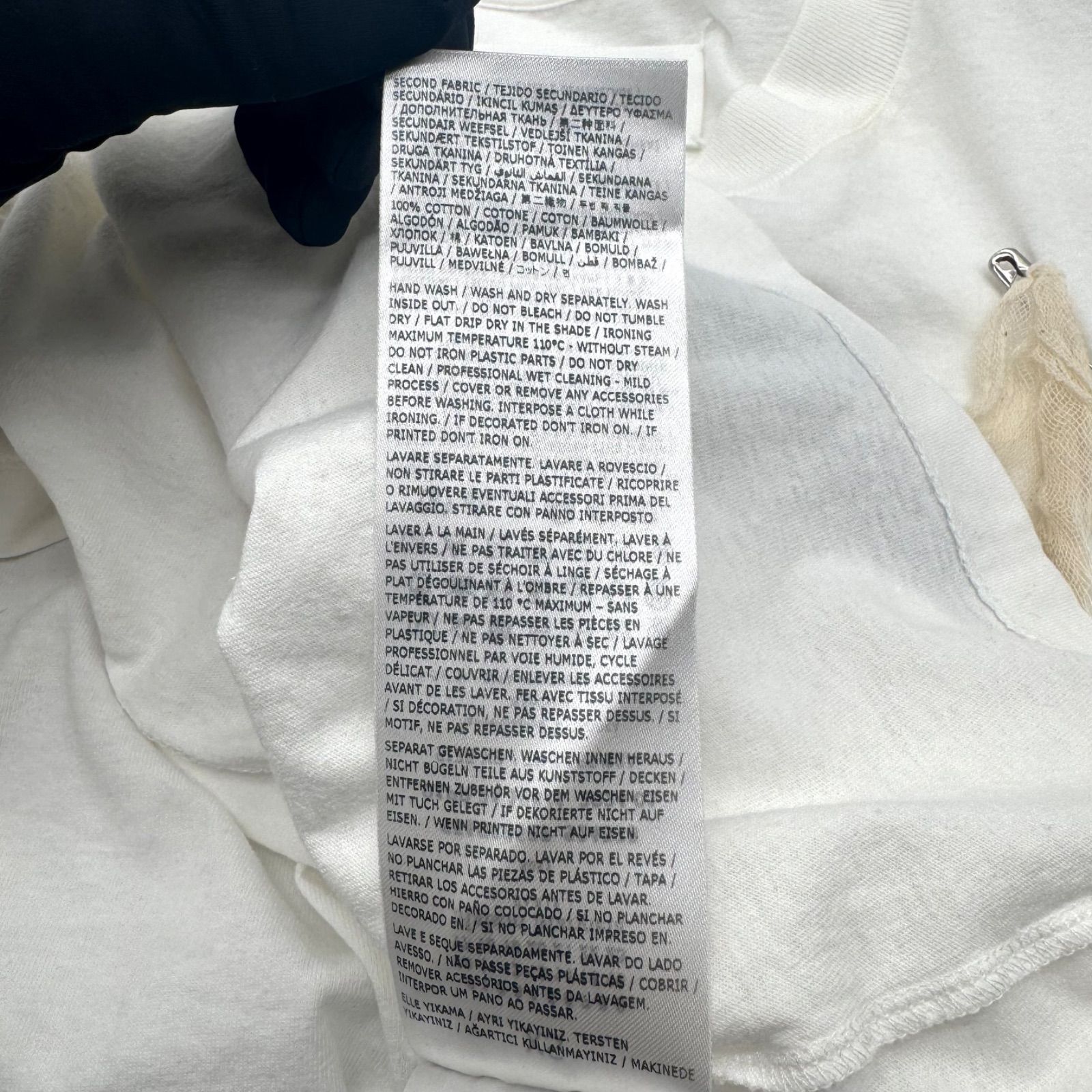 【良品】Maison Margiela 1 10 ノースリーブ カットソー ホワイト メゾンマルジェラ メンズ レディース