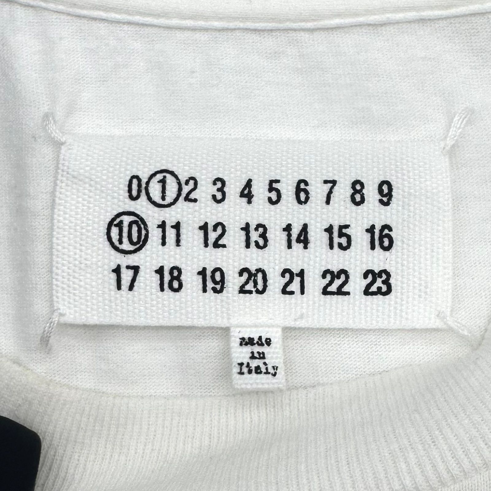 【良品】Maison Margiela 1 10 ノースリーブ カットソー ホワイト メゾンマルジェラ メンズ レディース