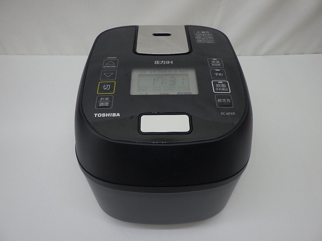 東芝 圧力IHジャー炊飯器 RC-6PXR 23年製 ブラック 通電確認済 家電 中古品