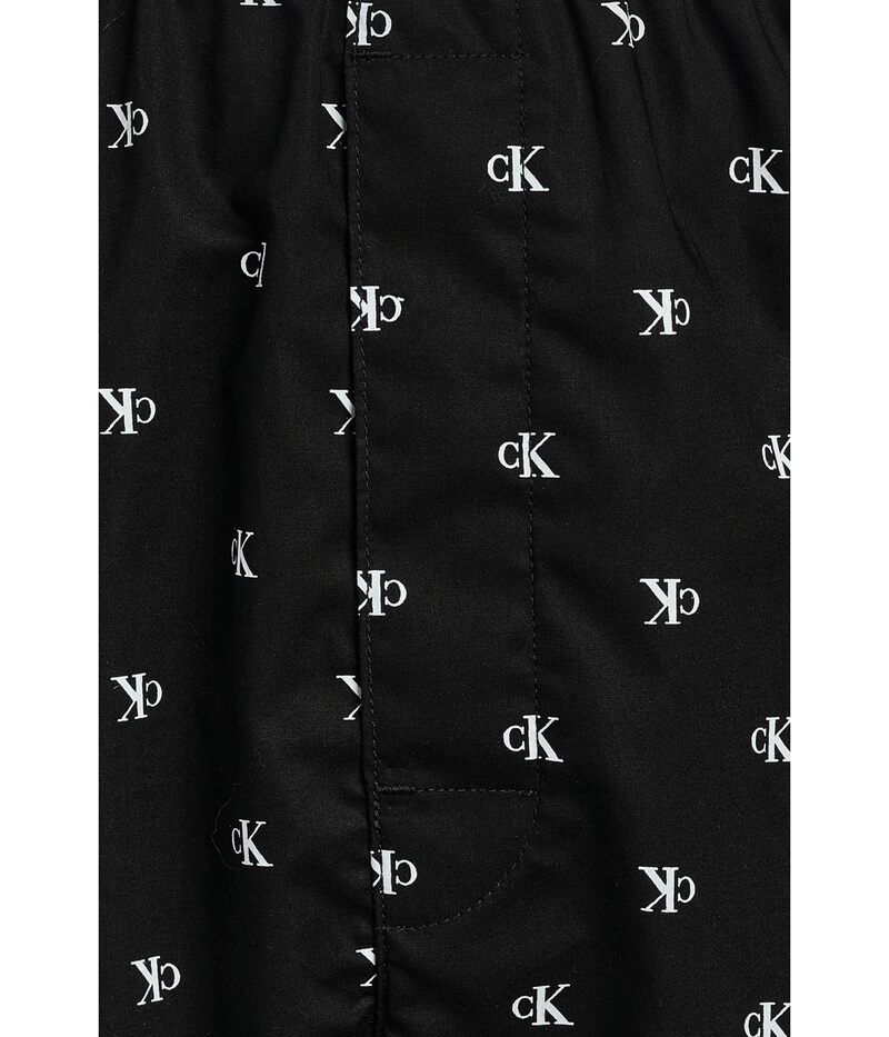 カルバン クライン アンダーウェア メンズ ボクサーパンツ コットン Calvin Klein Underwear Cotton Poplin Boxers Diamond Logo Bl
