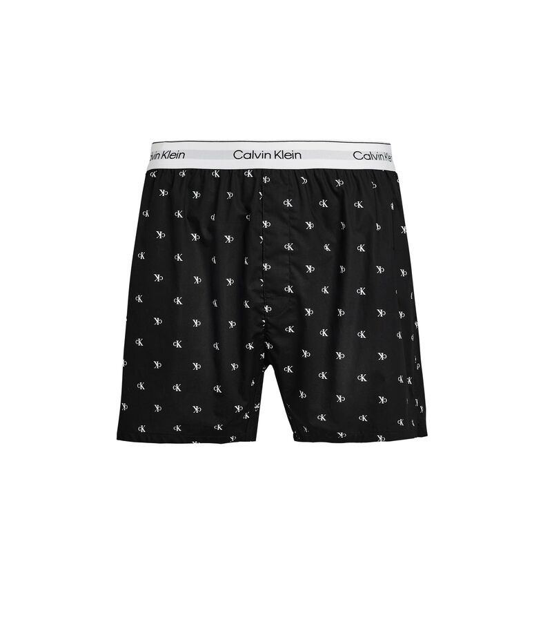 カルバン クライン アンダーウェア メンズ ボクサーパンツ コットン Calvin Klein Underwear Cotton Poplin Boxers Diamond Logo Bl