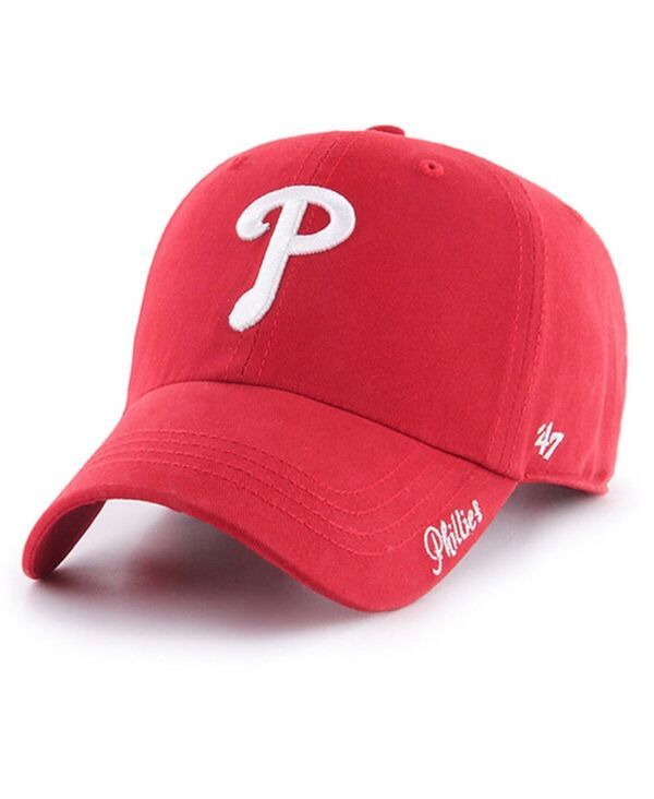 47 ブランド レディース アクセサリー 帽子 47 Brand Womens Red Philadelphia Phillies Teamiata Clean Up Adjustable Hat Red レッド
