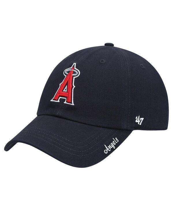 47 ブランド レディース アクセサリー 帽子 47 Brand Womens 47 Navy Los Angeles Angels Teamiata Clean Up Adjustable Hat Navy ネイビー
