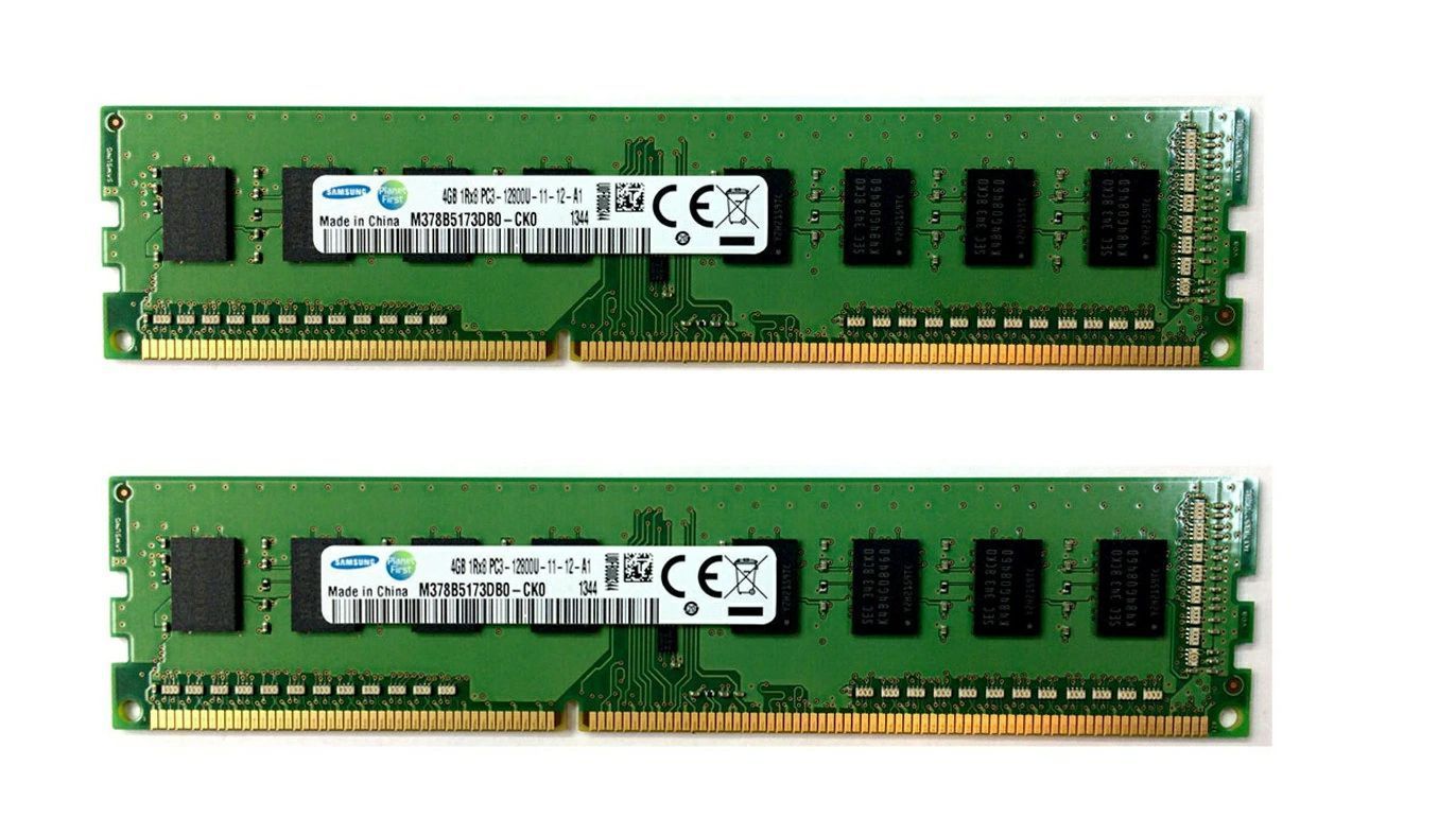 【PSE認証済み】サムソン/SAMSUNG PC3-12800U (DDR3-1600) 4GB x 2枚 計8GB 240ピン DIMM M378B5173DB0-CK0 デスクトップパソコン用メモリ