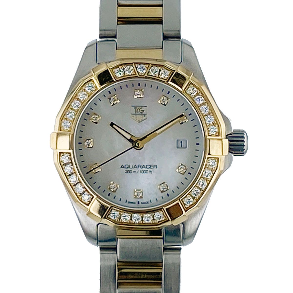TAG HEUER タグホイヤー アクアレーサー ベゼルダイヤ 11P MOP 27mm 