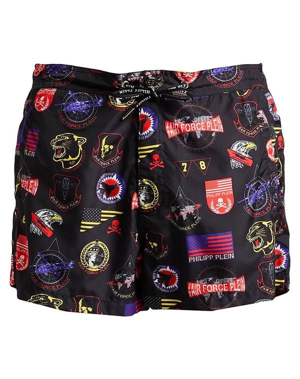 フィリッププレイン メンズ 水着 ハーフパンツ・ショーツ PHILIPPLEIN 水着（ボクサーパンツ） Black ブラック