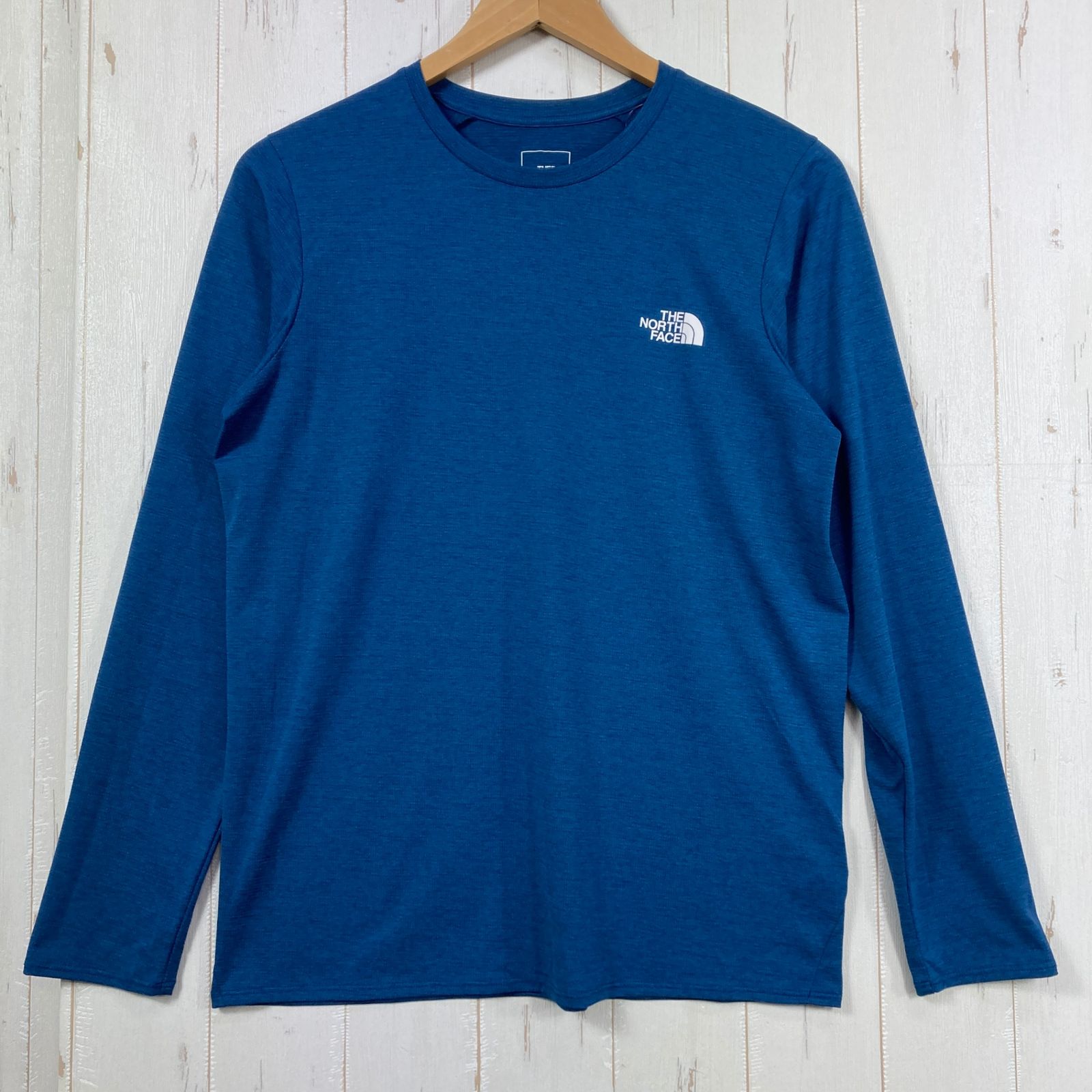 ✉️Men's S ブルー系 The North Face ( ザ・ノースフェイス ) ロングスリーブ GTD メランジ クルー L/S GTD Melange Crew ポリエステル ウェア トップス インナー シャツ ロングスリーブTシ