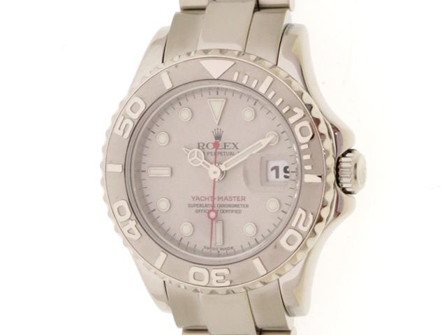 ROLEX ロレックス ウォッチ ヨットマスター ロレジウム 時計 169622 腕時計 プラチナ/ステンレススチール シルバー 自動巻き レディース【中古】【437】