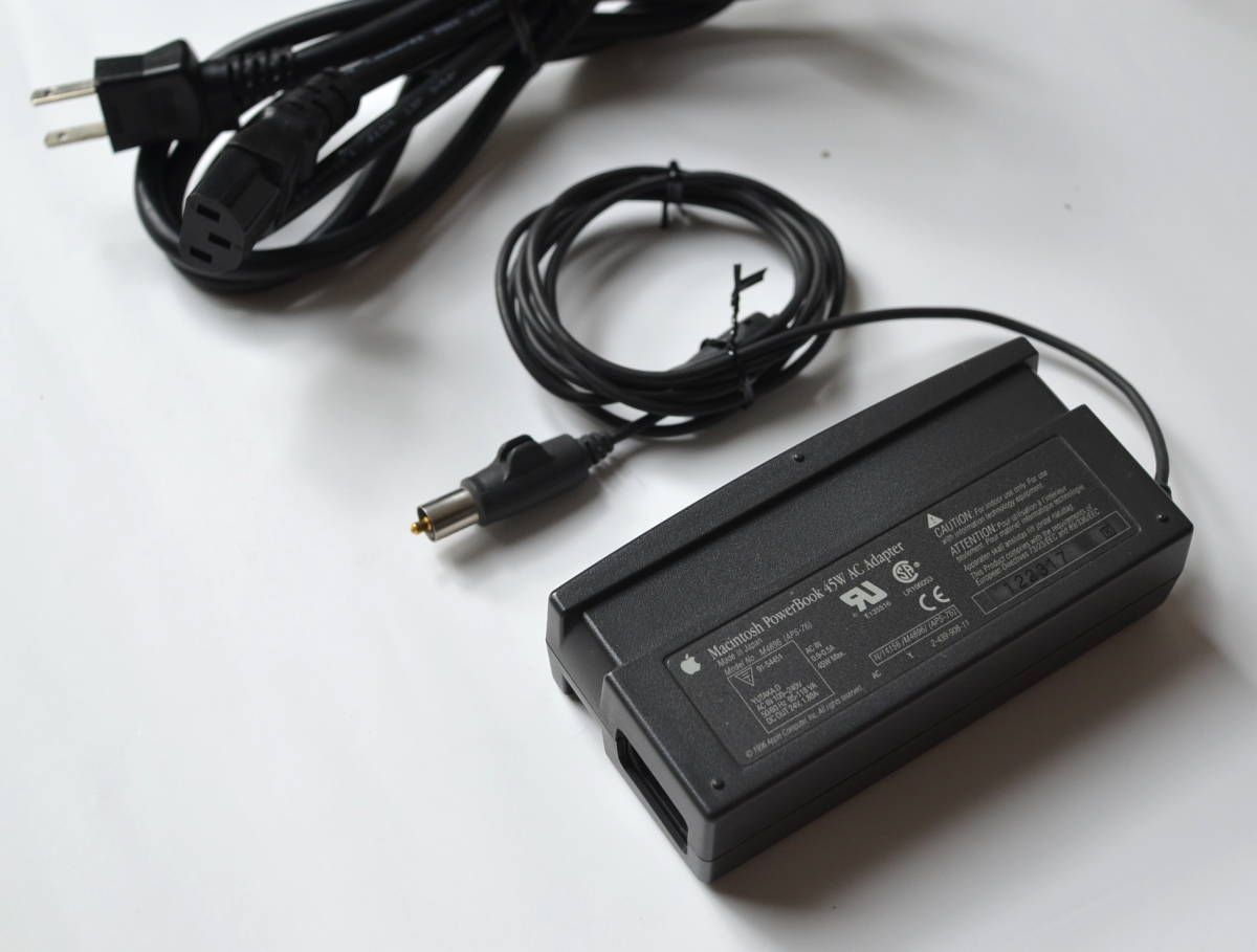【PSE認証済み】Apple製 Macintosh PowerBook 45W AC Adapter M4896 24V 1.87A
