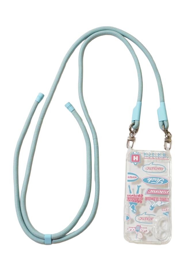 HYSTERIC GLAMOUR ヒステリックグラマー 01261QG15 STEPHAN PATTERN柄 ショルダーストラップ付きiPhoneカバー WHITE 正規通販 レディース メンズ