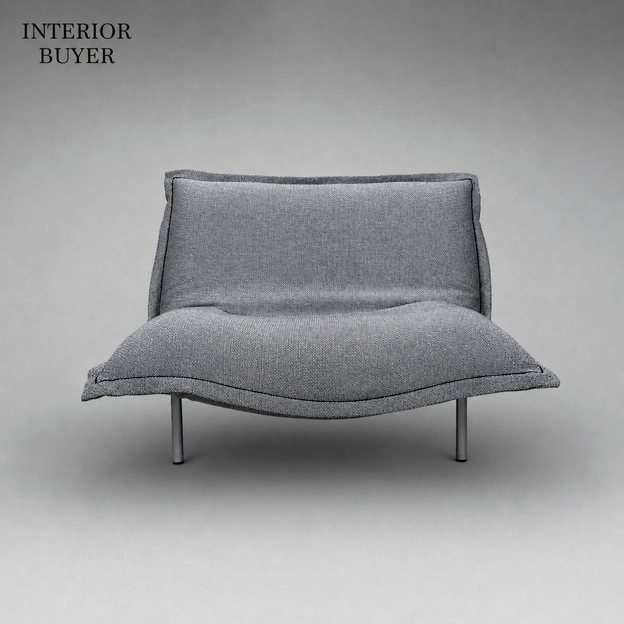 ligne roset リーンロゼ 円形1人掛けソファ グレー ホワイト
