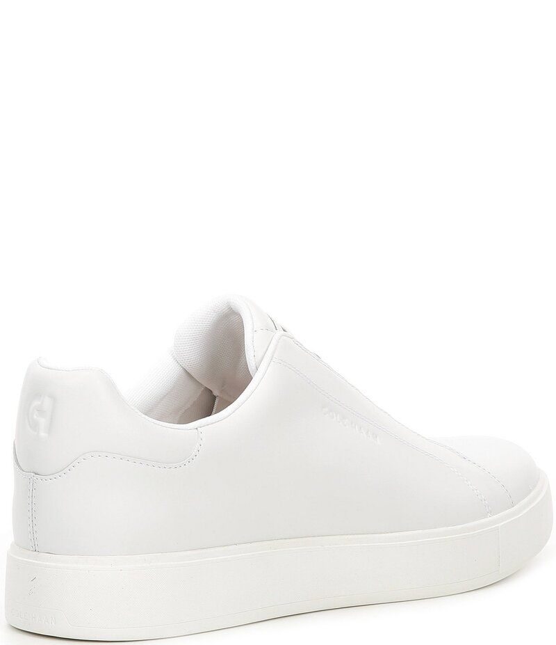 コールハーン メンズ シューズ スリッポン・ローファー スニーカー レザー Cole Haan Mens GrandPro Luxe Slip On Leather Sneakers Optic WhiteOptic White ホワイト