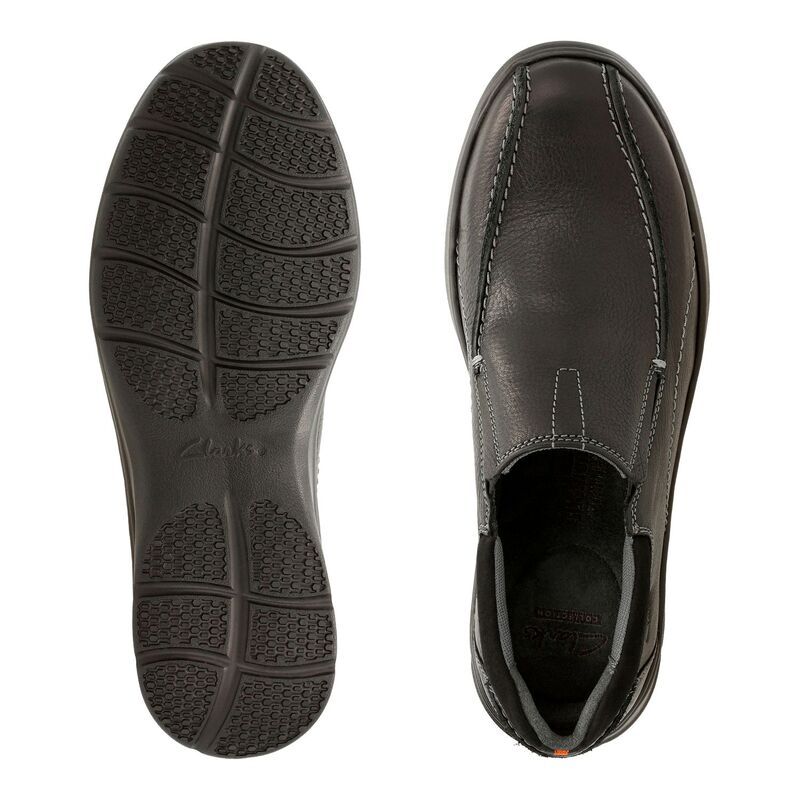 クラークス メンズ シューズ スリッポン・ローファー ClarksR Cotrell Step Mens Loafers Black Oily ブラック