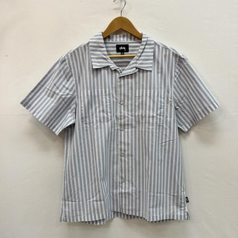 ステューシー ストライプ オープンカラー 半袖シャツ メンズ M ISItems【USED】【古着】【中古】50159055