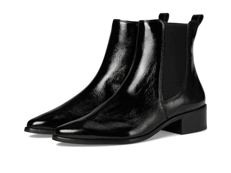 ポール・グリーン レディース シューズ ブーツ・レインブーツ Paul Green Celina BT Black Crinkled Patent ブラック