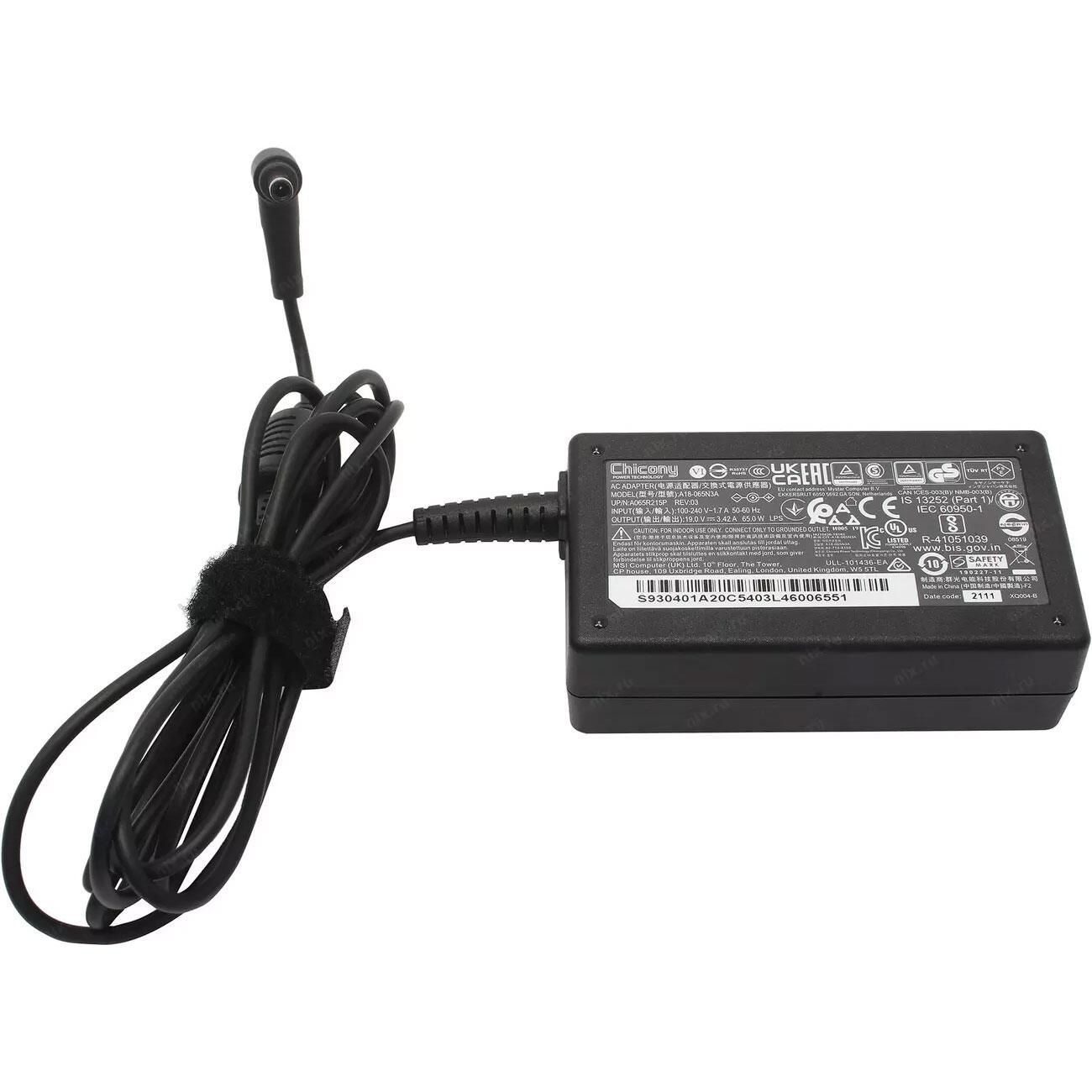 純正新品 Chicony A18-065N3A 19V 3.42A電源アダプター mouse MSI 