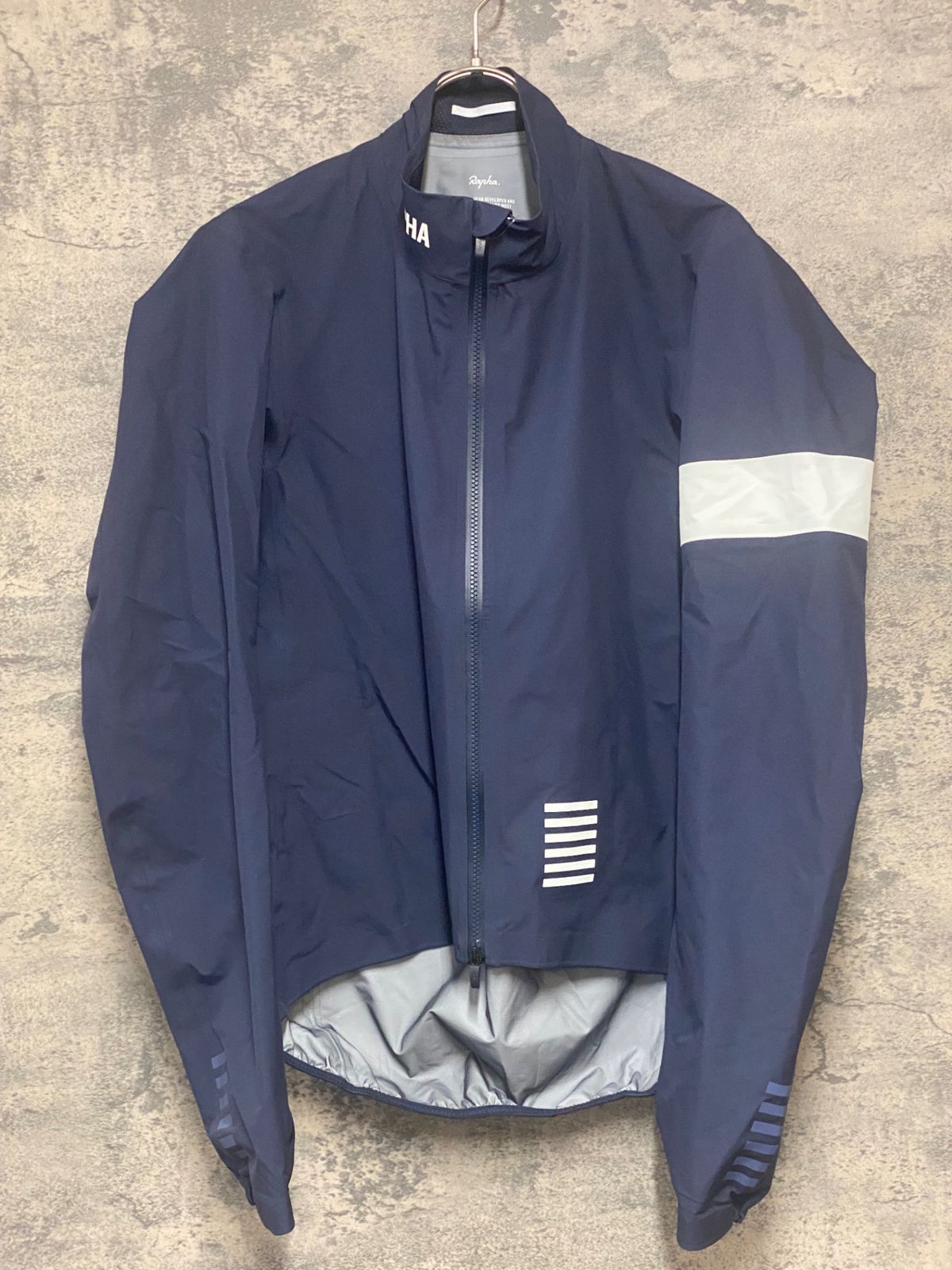 KD620 ラファ Rapha PRO TEAM RAIN JACKET 長袖 サイクルジャケット 紺 M 13,464円
