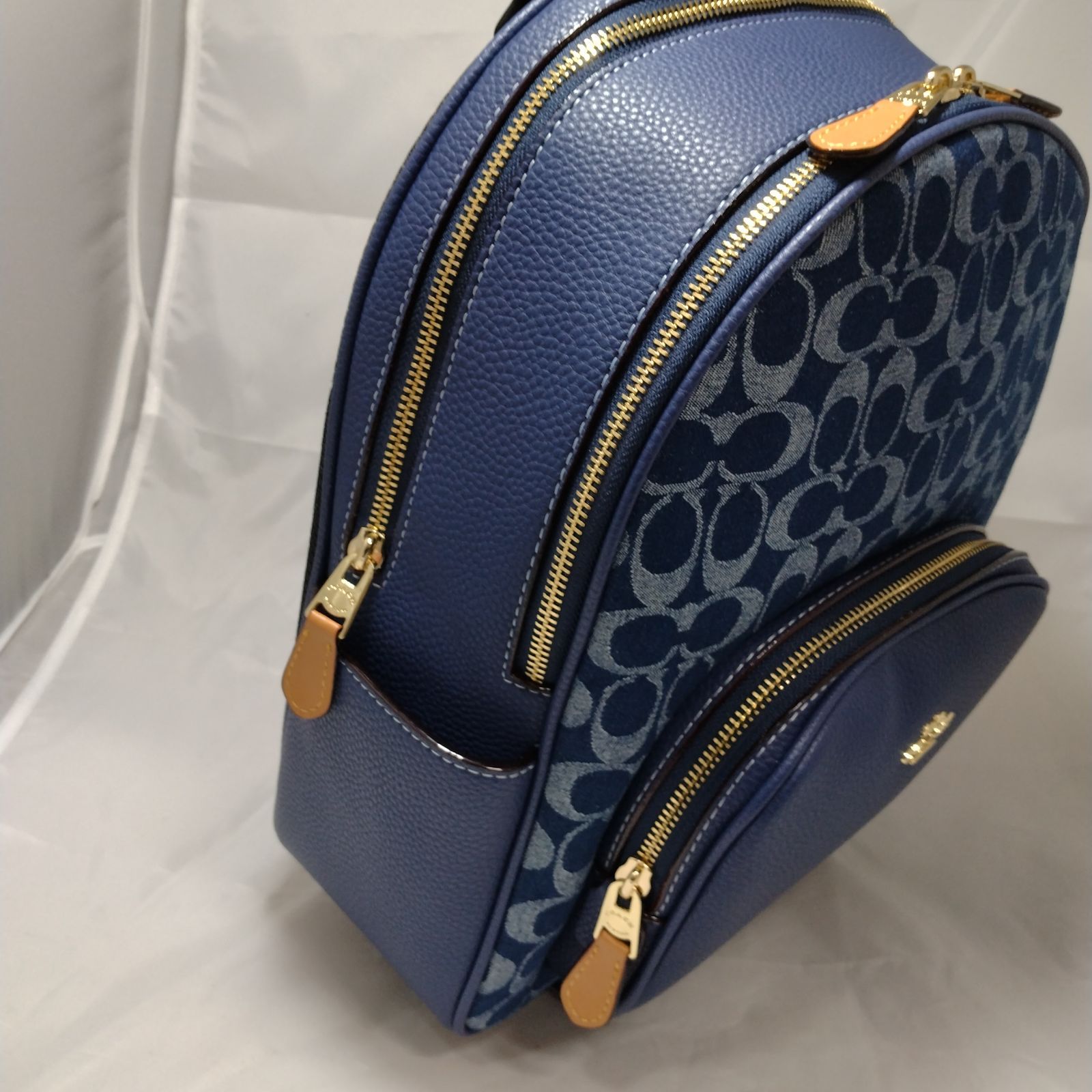 新品未使用】COACH リュック ブルー デニム CZ778 ブルー - メルカリ