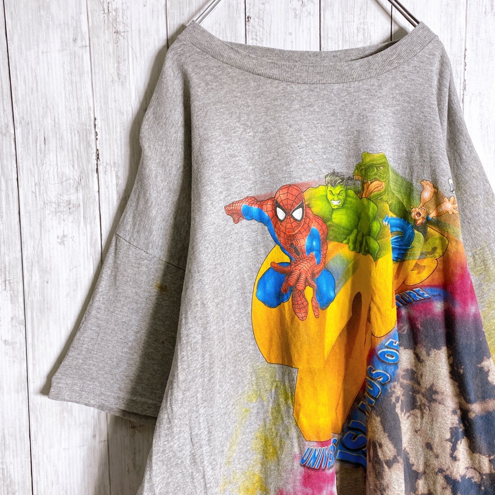 【入手困難/お宝古着】90s Vintage 古着 Universal Studios タイダイ 半袖Tシャツ #5640