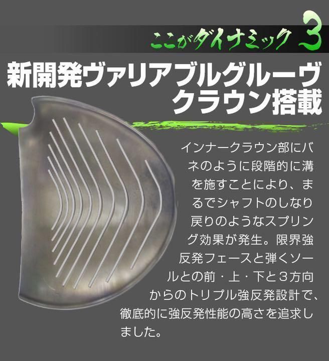 新品ヘッド】ほぼ高反発の適合最強反発力の飛び! ダイナミクス
