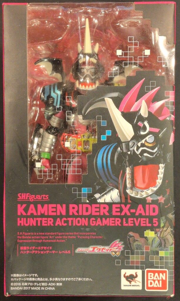 バンダイ S.H.Figuarts 仮面ライダーエグゼイド 仮面ライダーエグゼイド ハンターアクションゲーマー レベル5