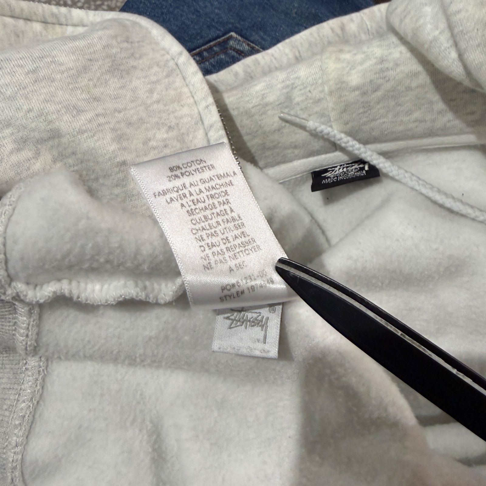 STUSSY / world tour zip hoodie sizeXL ステューシー 肉厚ジップ