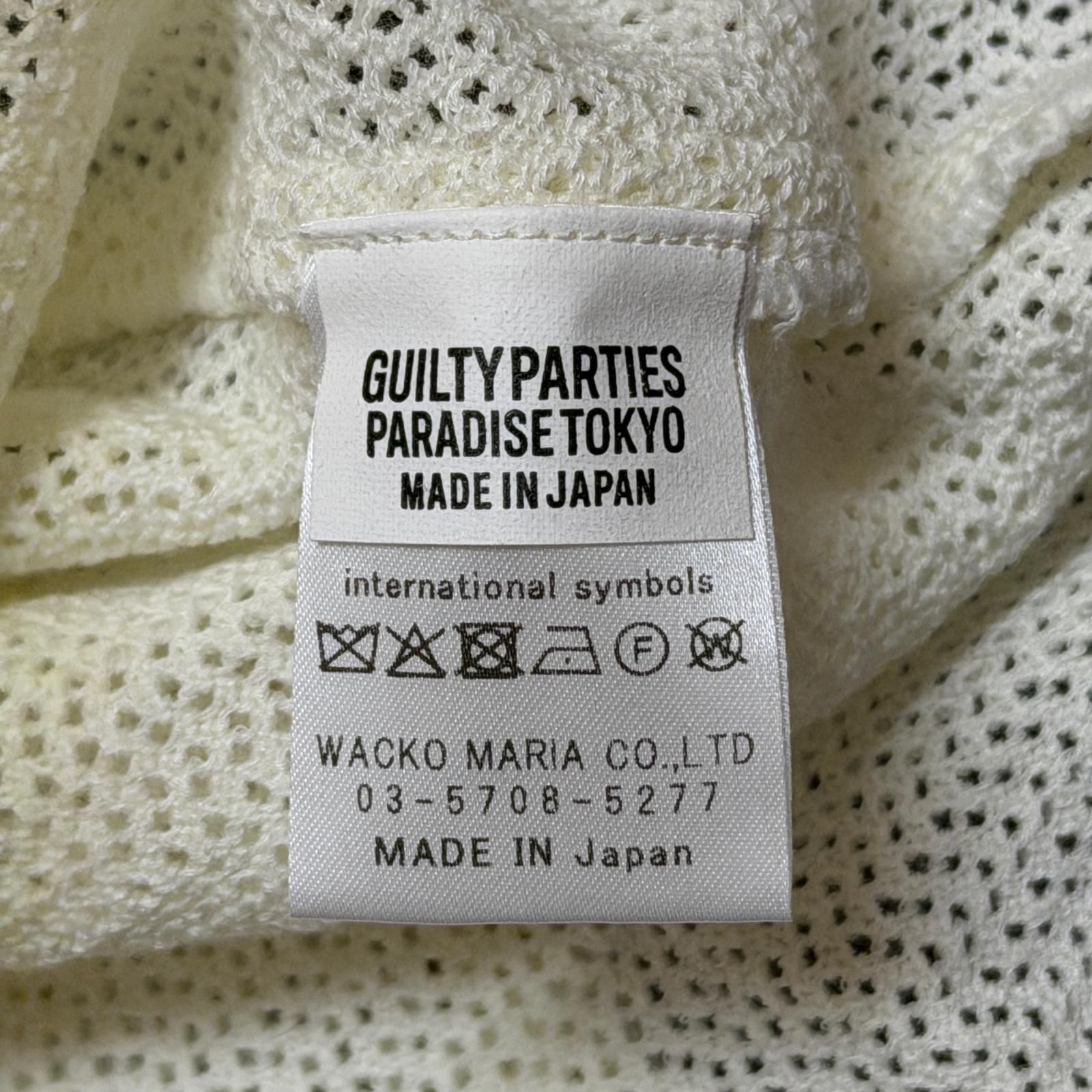 参考上代42900円 未使用 WACKO MARIA 25SS KNIT SHIRT サマーニット 