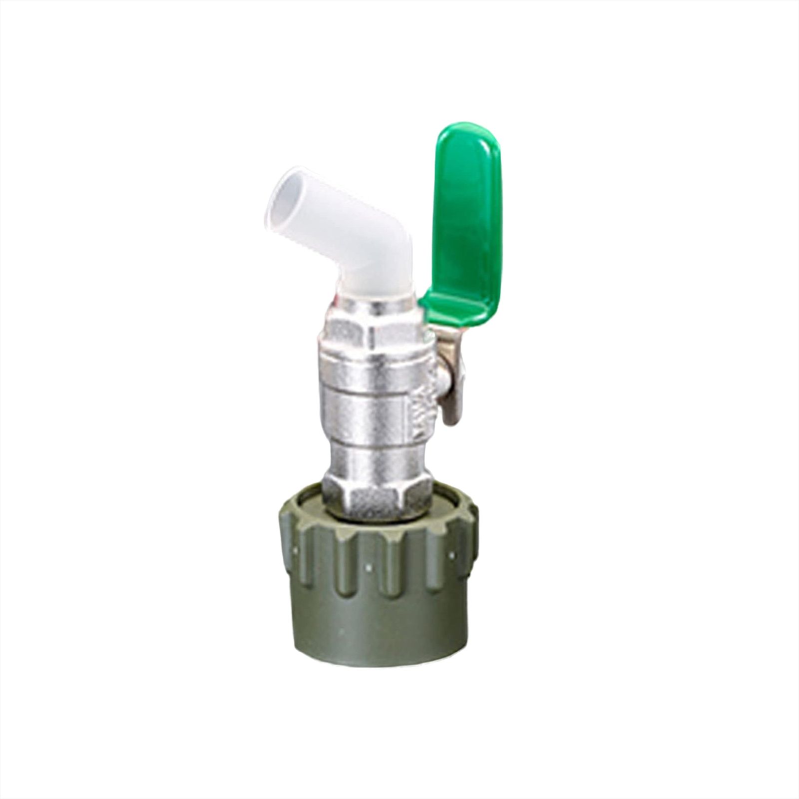 特価商品 φ40mm ﾍﾟｰﾙ缶・一斗缶用ｺｯｸ(真鍮製/緑)