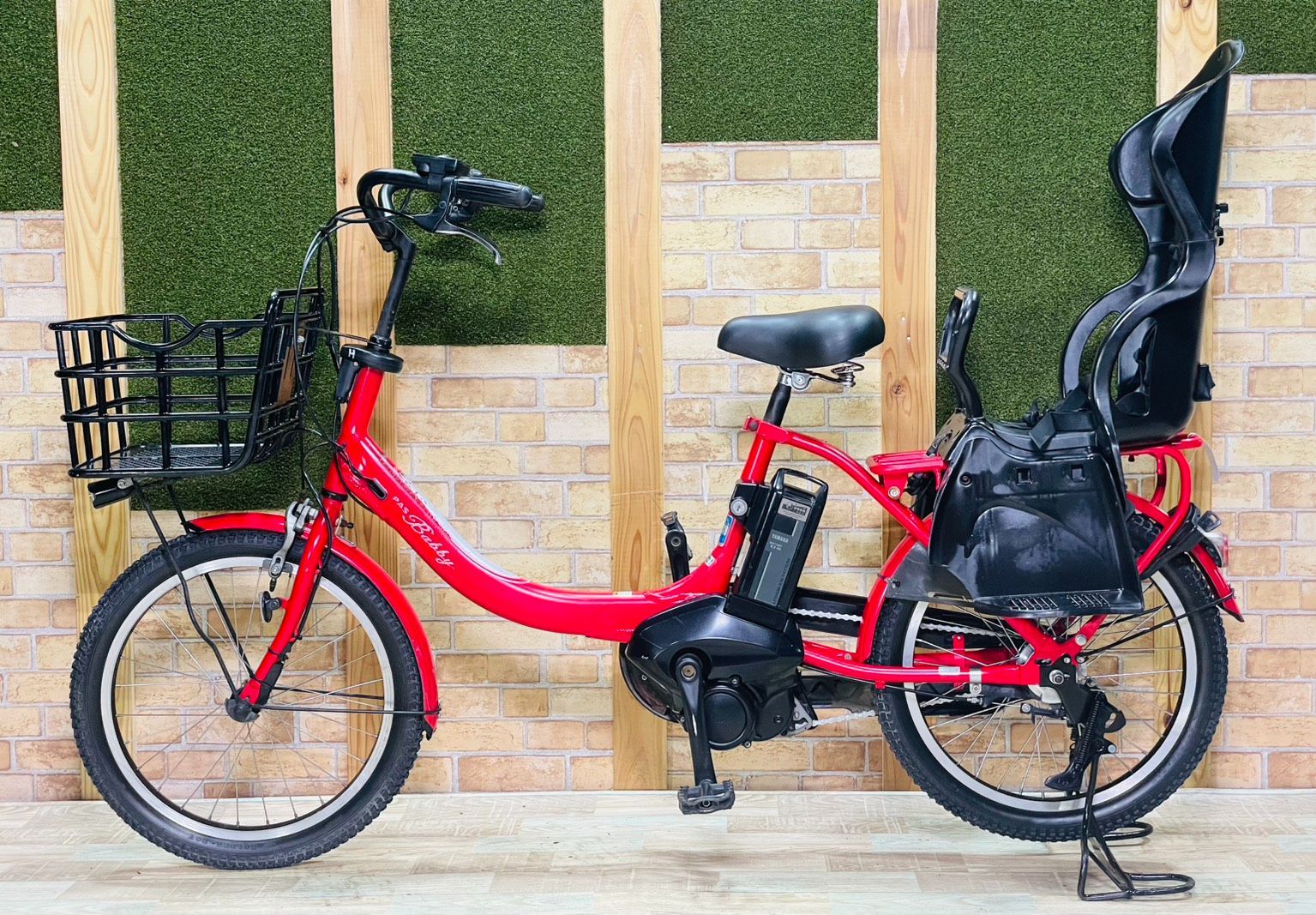 レッド系 最高峰バビー ヤマハ 子供乗せ電動アシスト自転車 H4096 超特価☆】【大人気！】【ヤマハ最上級♪ハイエンドモデル】【レッド系