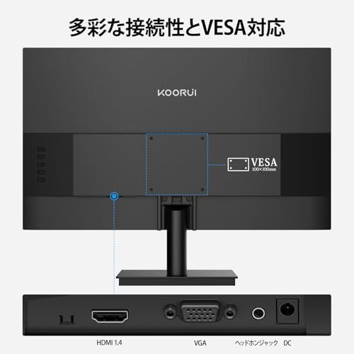 KOORUI モニター 21.5インチ pcモニター 120Hz フルhd 液晶