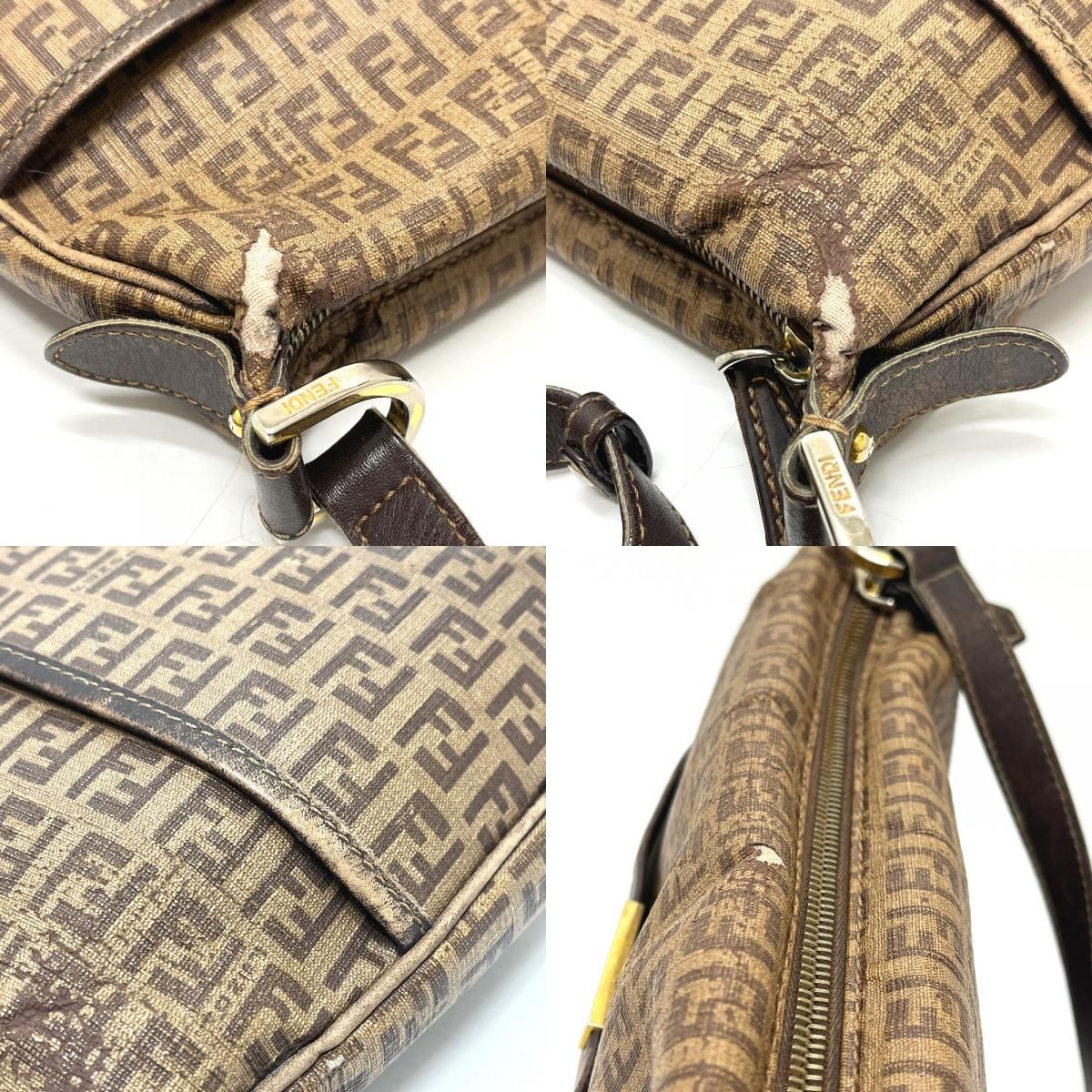 FENDI フェンディ ショルダーバッグ ズッキーノ ロゴ 8BT206 PVC 