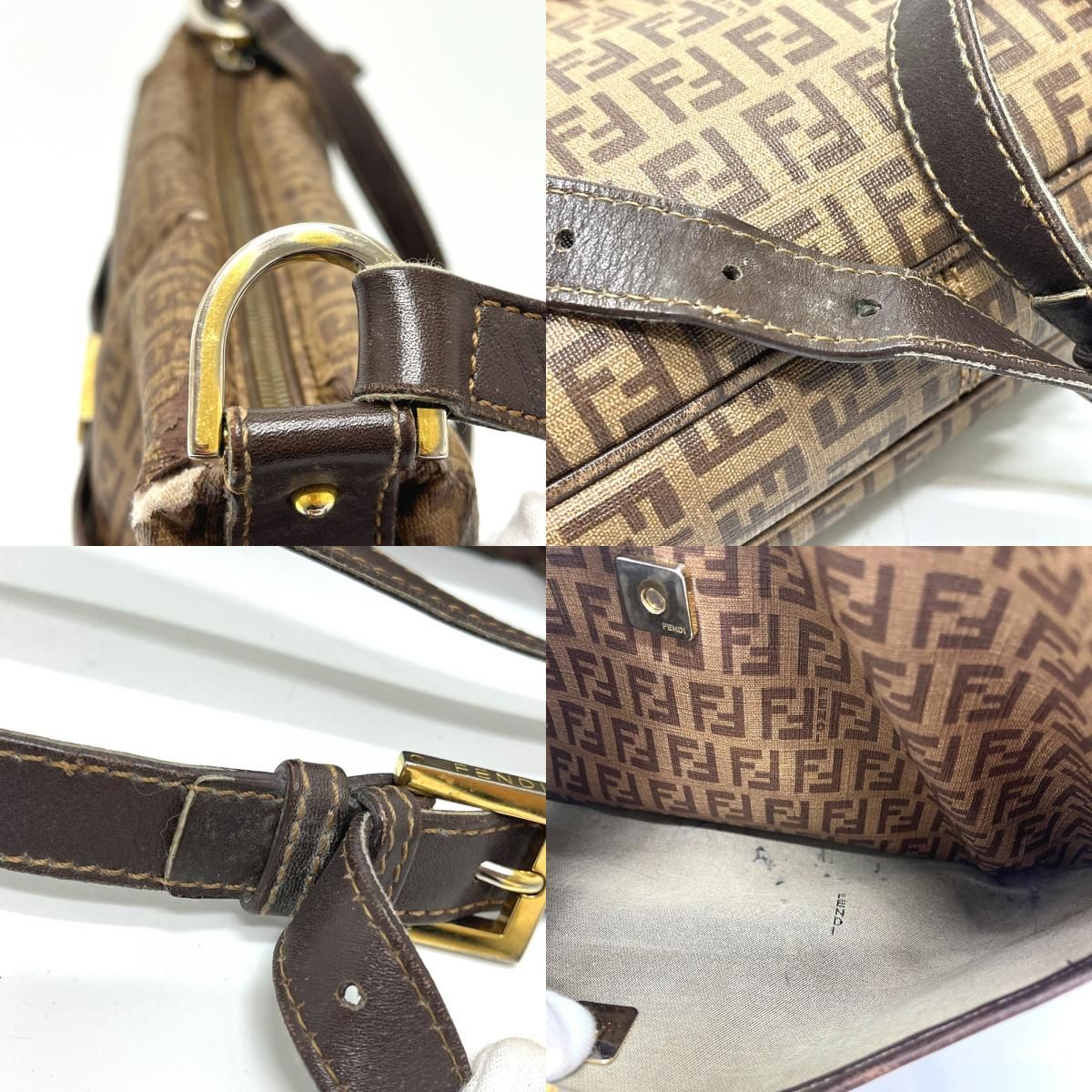 FENDI フェンディ ショルダーバッグ ズッキーノ ロゴ 8BT206 PVC 