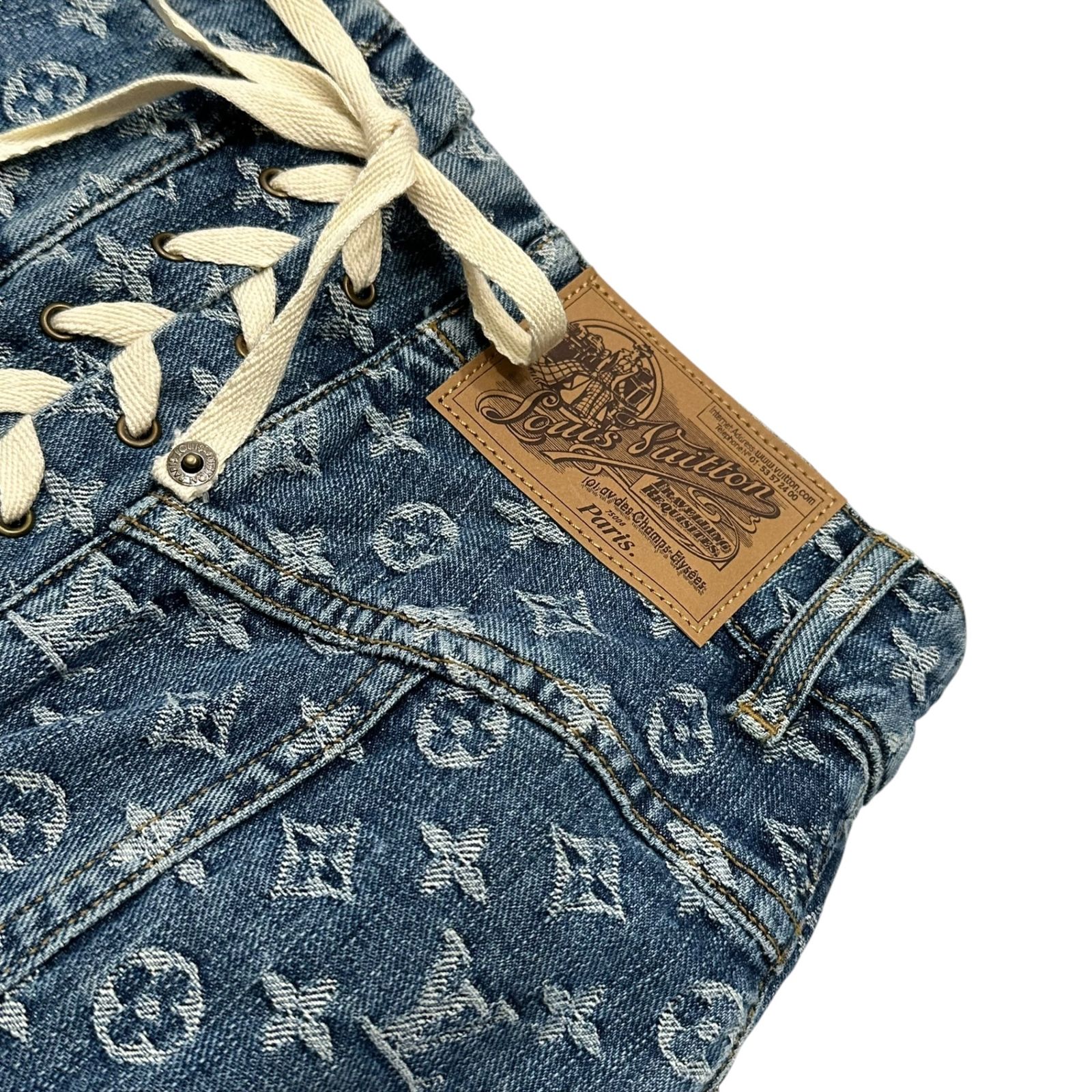 LOUIS VUITTON(ルイヴィトン) Monogram Denim Mermaid Skirt