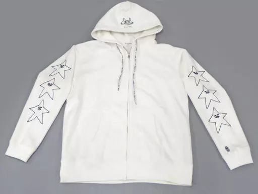 中古】衣類 江口拓也 EGUMI STAR FULL ZIP PARKA(パーカー) ホワイト