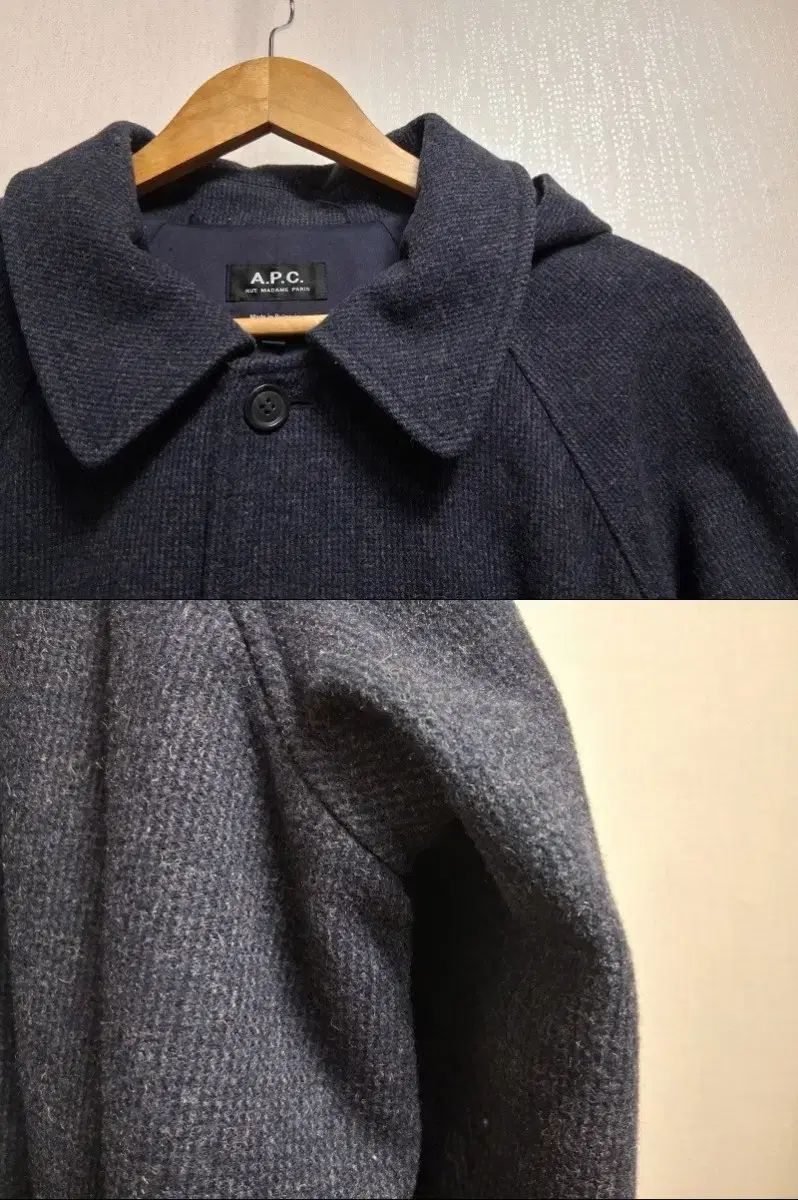 A.P.C. アペーセー ウールコート メンズ フードウールコート 105