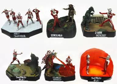 【中古】食玩 トレーディングフィギュア 全6種セット 「ウルトラ怪獣戯画 ウルトラ兄弟激闘史III」
