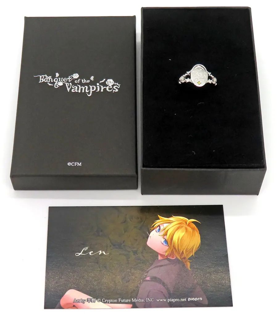 【中古】銀製品・指輪・アクセサリー 鏡音レン シグネットリング 15号 「初音ミク The banquet of the vampires」