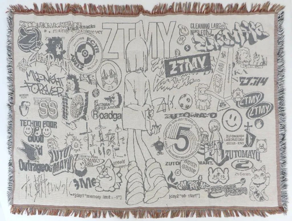 【中古】タオル・手ぬぐい ずっと真夜中でいいのに。 5th Big Jacquard Towel(大判ジャガードタオルケット) 「ずっと真夜中でいいのに。活動5年記念 POP-UP STORE」