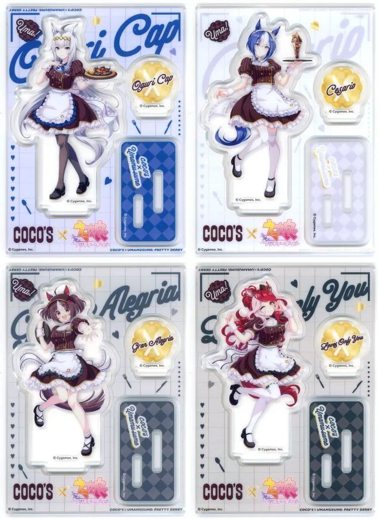 中古】アクリルスタンド・アクリルパネル 全4種セット 「ウマ娘