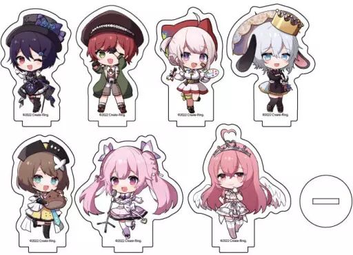【中古】アクリルスタンド・アクリルパネル 全7種セット 「あおぎり高校 アクリルぷちスタンド 01.ミニキャラ」