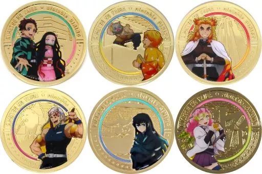 中古】バッジ・ピンズ 全6種セット 「鬼滅の刃×ufotable DINING