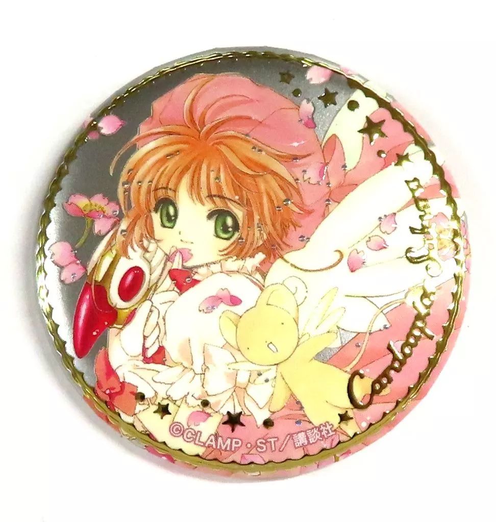 CLAMP30周年 トレーディングプレミアムジュエリー缶バッジ　レア 中古】バッジ・ビンズ 木之本桜(カードキャプターさくら) 「CLAMP30