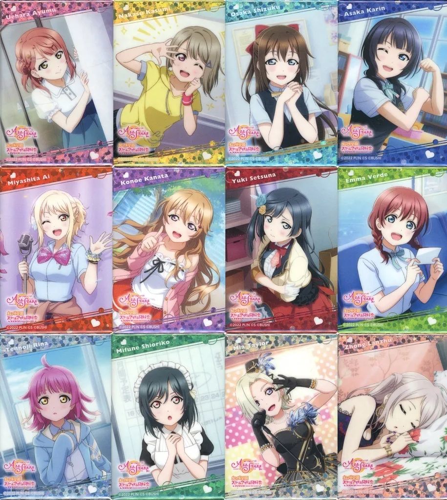 バッジ・ビンズ 全12種セット 「ラブライブ!虹ヶ咲学園スクール