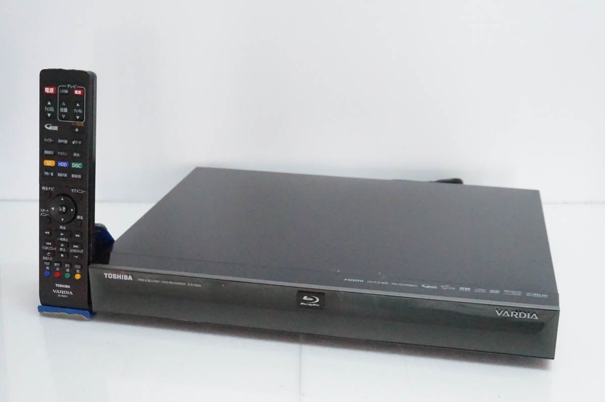 【中古】TOSHIBA東芝 ブルーレイレコーダー Wチューナー VARDIA D-B1005K HDD1TB