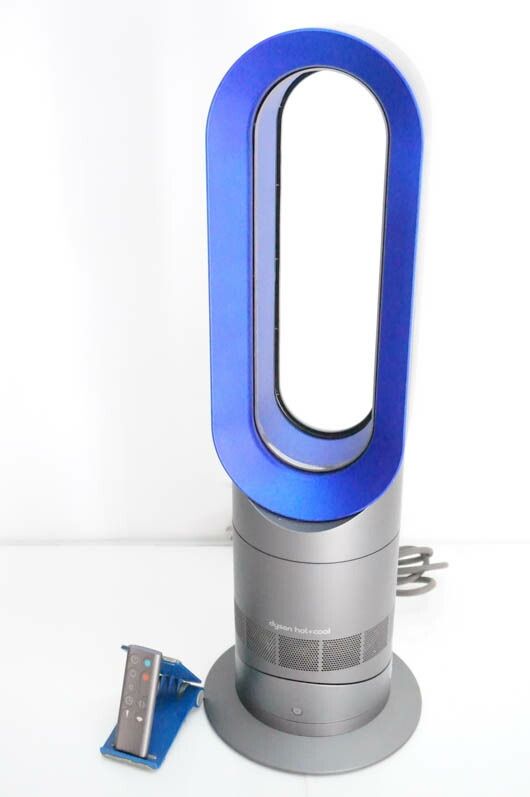 【中古】C ダイソンDyson Hot+Coolホットアンドクール ファンヒーター エアマルチプライアー AM09 IB アイアン/サテンブルー 扇風機