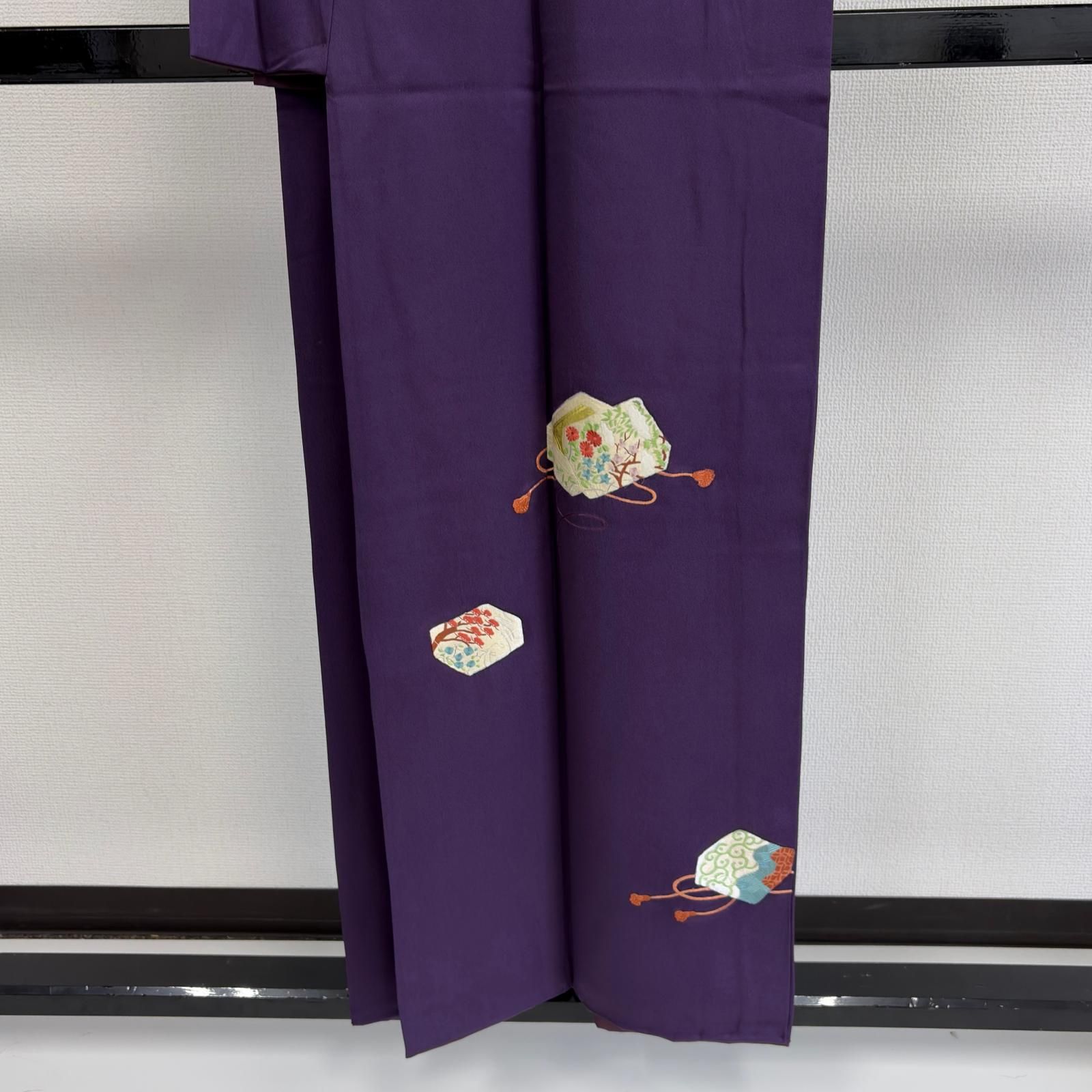 付け下げ 正絹 紋なし 刺繍 上品な加工 袷 着物 MK-7671 - メルカリ