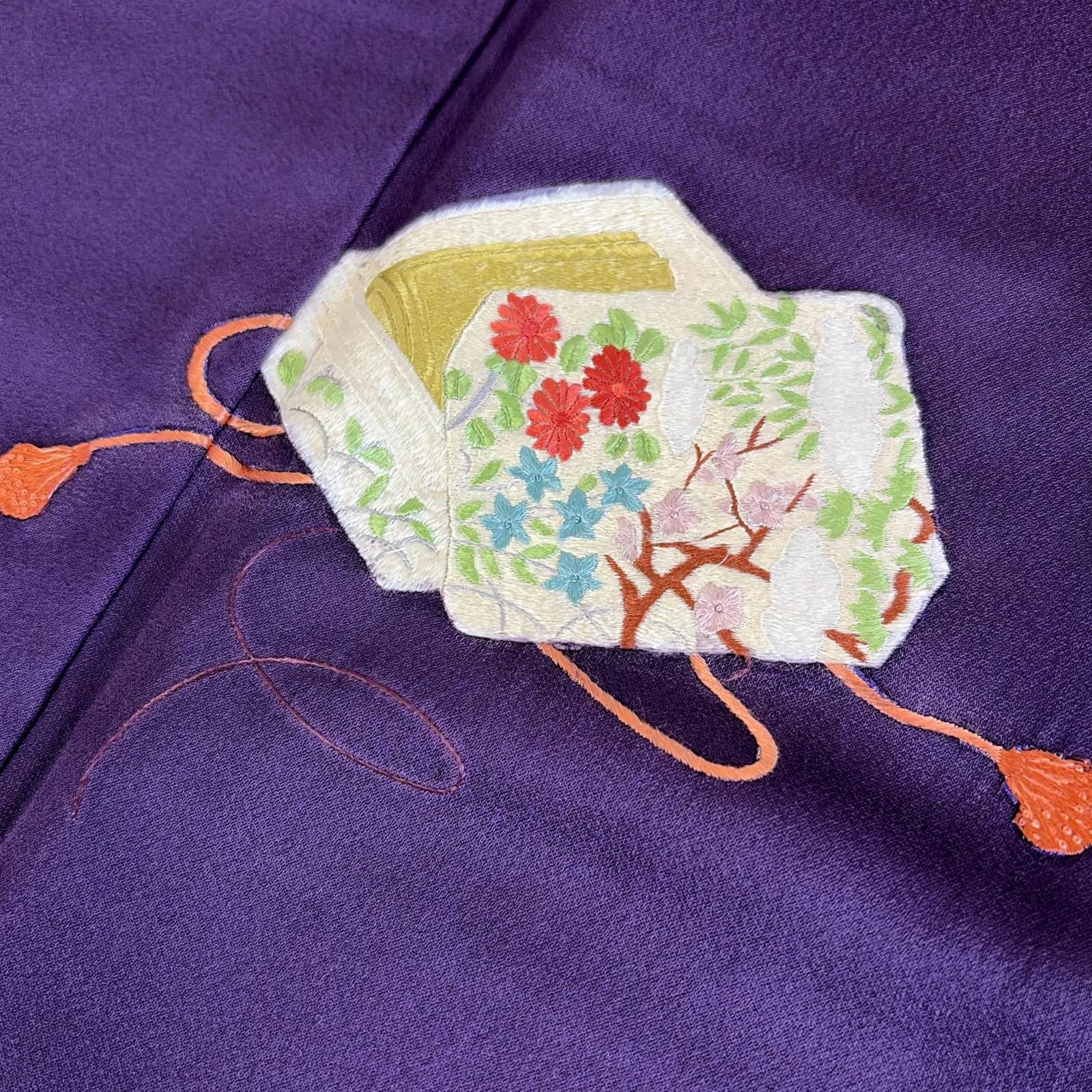 付け下げ 正絹 紋なし 刺繍 上品な加工 袷 着物 MK-7671 - メルカリ