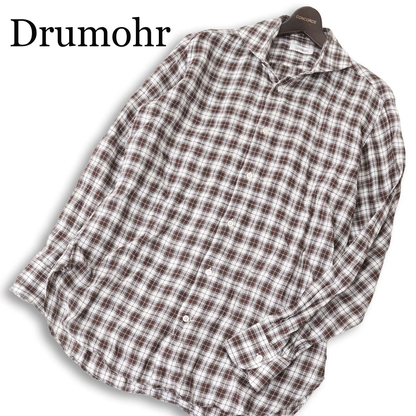 美品 イタリア製】Drumohr ドルモア 春夏 麻100%☆ リネン 長袖 